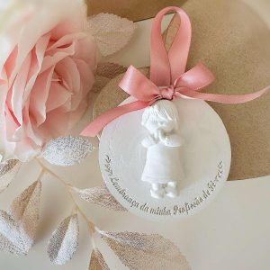 Medalha Profissão de Fé Menina