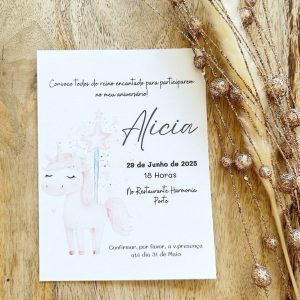 Convite Unicórnio