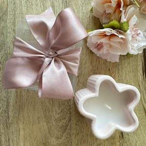 Vela Flor Cor de Rosa