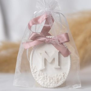 Medalha em Gesso Flores